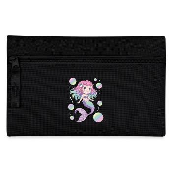 Süße Kawaii Meerjungfrau – Pastell Design - Federtasche - Schwarz - Vorne