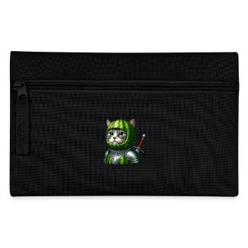 Chevalier chat pastèque - Trousse - noir - Devant