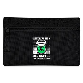 Bald Papa VATER POTION 80% KAFFEE 20% ÜBERRASCHUNG - Federtasche - Schwarz - Vorne