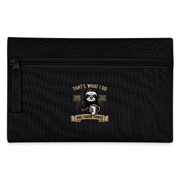 Je bois du café, je déteste les gens et je sais des choses - Trousse - noir - Devant