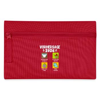 Bald Mama VORHERSAGE 2026 Lustiges - Federtasche - Rot - Vorne