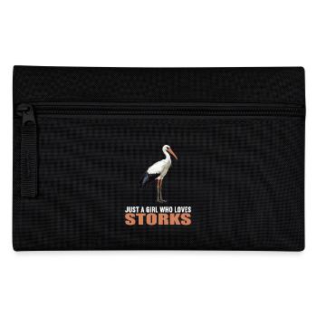 Störche Storch - Federtasche - Schwarz - Vorne