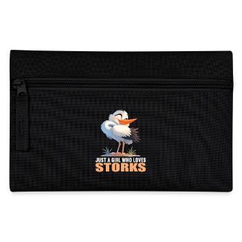 Störche Storch - Federtasche - Schwarz - Vorne