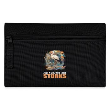 Störche Storch - Federtasche - Schwarz - Vorne