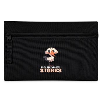 Störche Storch - Federtasche - Schwarz - Vorne