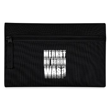 Merkst Du Schon Was? Trip EDM Techno Tekk Hardtekk - Federtasche - Schwarz - Vorne