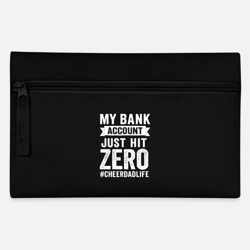 Cheer Dad Account Empty Humor - Pencil Case - black