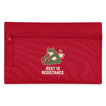 Calmness is resistance mindfulness affirmation - Pencil Case - red - Front