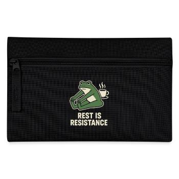 Le calme est résistance, pleine conscience, affirmation - Trousse - noir - Devant