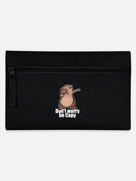 Dabbing Capybara - Don't worry be capy - Federtasche - Schwarz