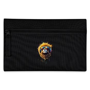 Dj Suricate chat avec lunettes de soleil T-Shirt - Trousse - noir - Devant