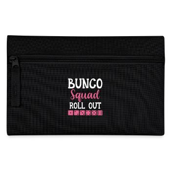 Buncospieler Geschenk Bunco Abend Würfeln - Federtasche - Schwarz - Vorne