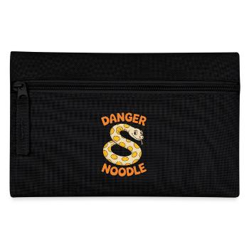 Danger Noodle – Lustiges Schlangen Design - Federtasche - Schwarz - Vorne