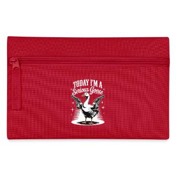 Aujourd’hui, je suis un Serious Goose Lustige Gans mit Pistole - Trousse - rouge - Devant