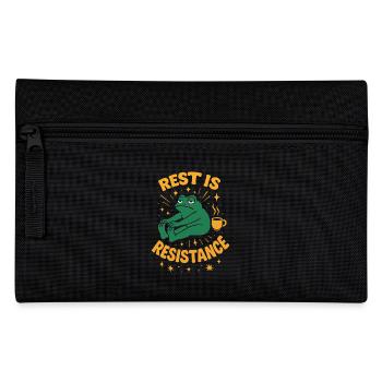 Calmness is resistance mindfulness affirmation - Pencil Case - black - Front