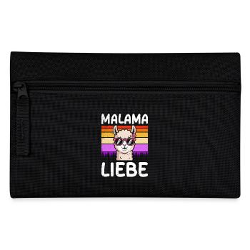 Bald Mama MALAMA LIEBE Retro Lustiges - Federtasche - Schwarz - Vorne