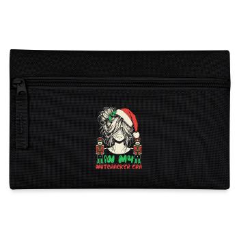Weihnachten Xmas Spruch In My Nutcracker Era - Federtasche - Schwarz - Vorne