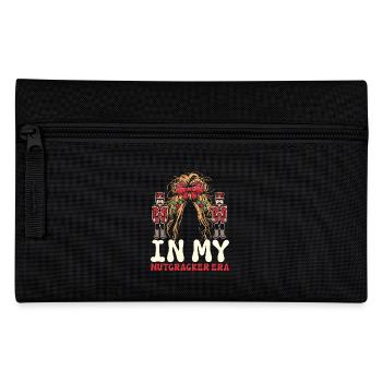 Weihnachten Xmas Spruch In My Nutcracker Era - Federtasche - Schwarz - Vorne