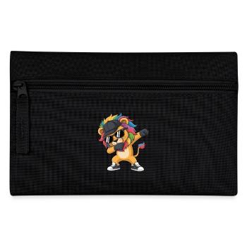 Dabbing Lion avec casquette – Kids Street Style - Trousse - noir - Devant