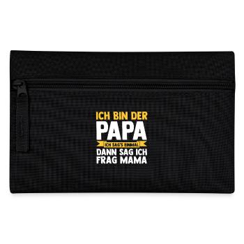 Father Team Dad - Pencil Case - black - Front