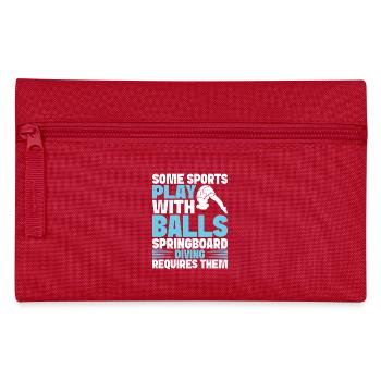 Diving diving board - Pencil Case - red - Front