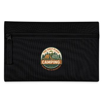 Lustiges Camping Camper Van Abenteuer Design - Federtasche - Schwarz - Vorne