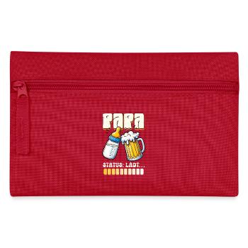 Expectant father DAD STATUS LOADING Funny - Pencil Case - red - Front