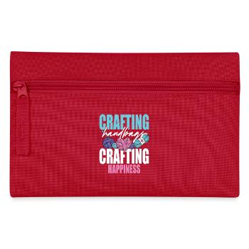 Häkeln Stricken - Federtasche - Rot - Vorne