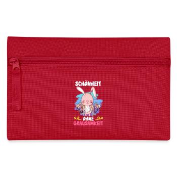Animal Welfare BEAUTY WITHOUT CRUELTY FUNNY - Pencil Case - red - Front