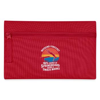 Diving diving board - Pencil Case - red - Front