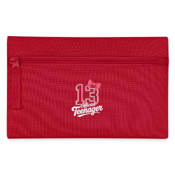 13th birthday teenager gift - Pencil Case - red - Front