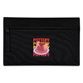 Ceramic Enthusiast: Pottery Art Lover - Pencil Case - black - Front
