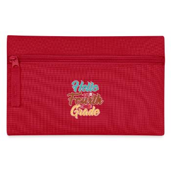 Bonjour la conception de la célébration de l’école de quatrième année - Trousse - rouge - Devant