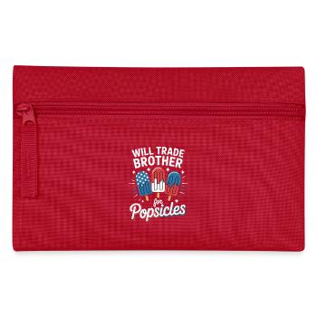  Trade Brother for Popsicles Independence Day 4th - Federtasche - Rot - Vorne