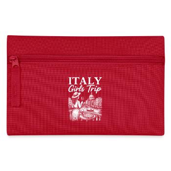 Italienische Mädchenreise Illustrationsdesign - Federtasche - Rot - Vorne