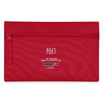 Poet Geschenk Beruf Ausbildung Dichter - Federtasche - Rot - Vorne