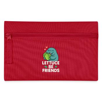 Manatee enthusiast sea beef lover salad love - Pencil Case - red - Front