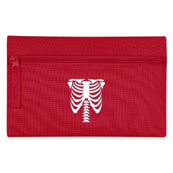 Skeleton Torso - Pencil Case - red - Front