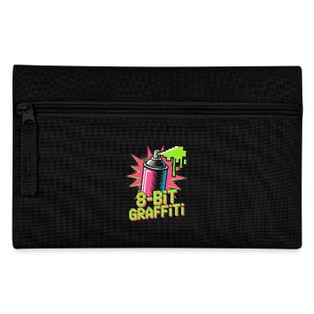 8-bit Graffiti Pop Culture Rétro Jeu vidéo - Trousse - noir - Devant