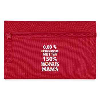 Mama Bonus Mama Mutter Mami Muttertag Geschenk - Federtasche - Rot - Vorne