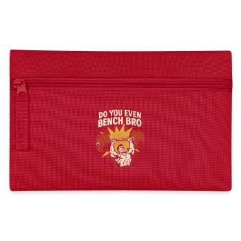 Bench Press Mememe Discover Me Bro Gym - Pencil Case - red - Front