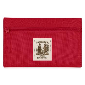 Thanksgiving 1621 Plymouth Vintage Design - Federtasche - Rot - Vorne