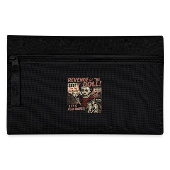 Die Rache der Puppe Filmplakat Vintage Halloween - Federtasche - Schwarz - Vorne