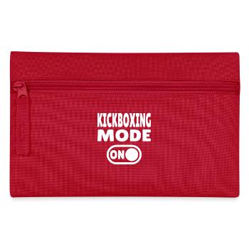 Kickboxing Mode ON – Power for Martial Artists - Pencil Case - red - Front