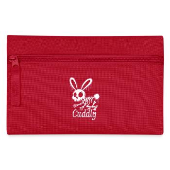 Bone Bunny Cuddly Halloween Rabbit - Pencil Case - red - Front
