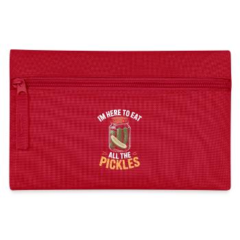 Concombres ici pour manger tous les cornichons - Trousse - rouge - Devant