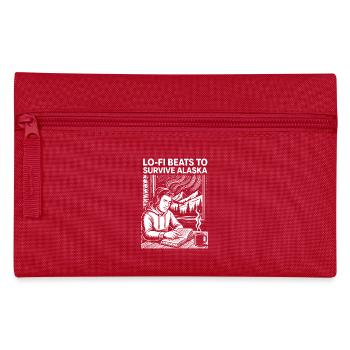 Lo-Fi Beats Alaska Studio - Pencil Case - red - Front