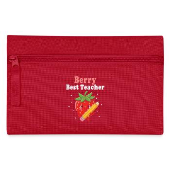 Berry Bester Lehrer Grundschullehrer - Federtasche - Rot - Vorne