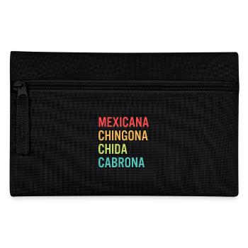 Mexicana Chingona Cabrona Orgullo - Pencil Case - black - Front