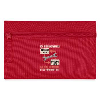 Je suis un artisan : solution au lieu de problème - Trousse - rouge - Devant